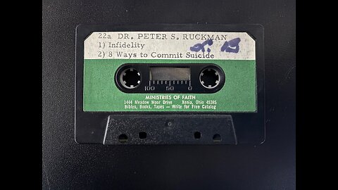 Infidelity - Dr. Ruckman