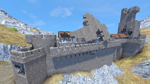Hilltop Destruction - Medieval Engineers