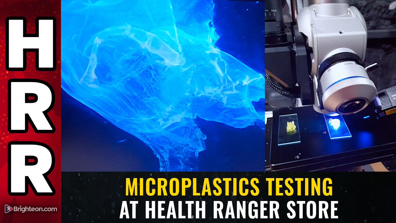 Microplastics testing at Health Ranger Store