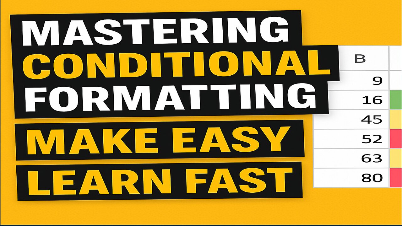 Mastering Conditional Formatting: Learn easy way