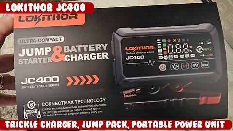 JC400 9-in-1 Battery Charger, Jump Starter, 2500A 12V, .75/1A/2A, 6V/12V Trickle Charger, Desulfator