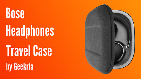 Bose Over-Ear Headphones Travel Case, Hard Shell Headset Carrying Case | Geekria