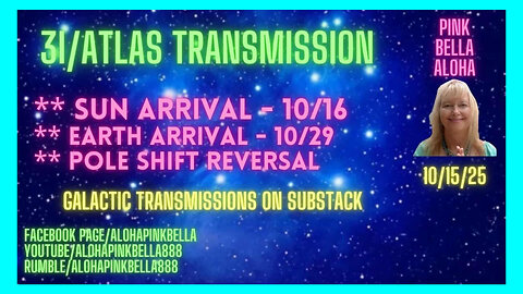 3I/ATLAS Transmission🌟Sun & Earth Mission Update 🌎 Magnetic Pole Shift & Planetary Energy Report