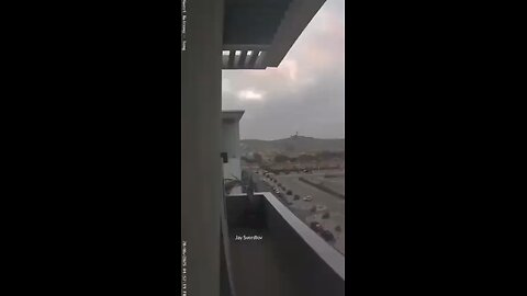precise impact of Iranian missiles as they strike their targets in Beersheba in occupied Palestine