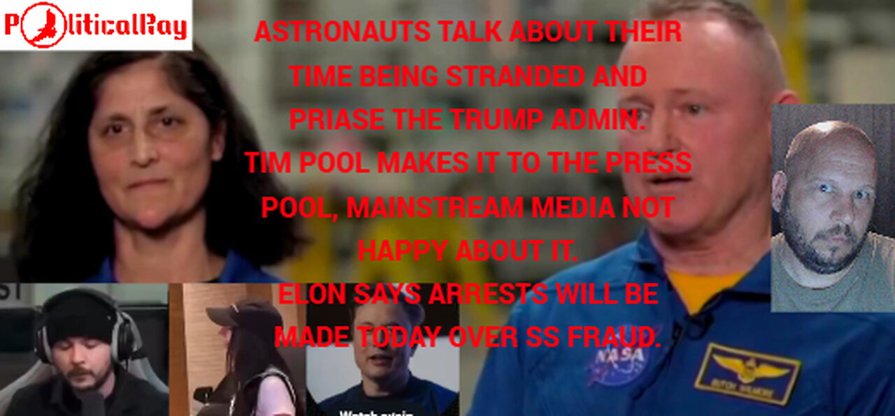 Astronauts talk about being abandoned by the Biden Admin, and praise the Trump Admin...
