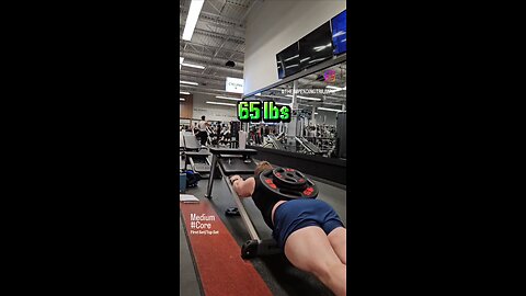 65lbs Dynamic Planks (Medium) | #fitness #shorts #core 💪