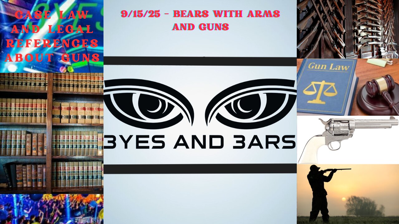 9/15/25 - Bears With Arms And Guns