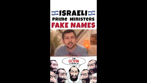 Israeli 🇮🇱 Prime Ministers FAKE Jewish Names