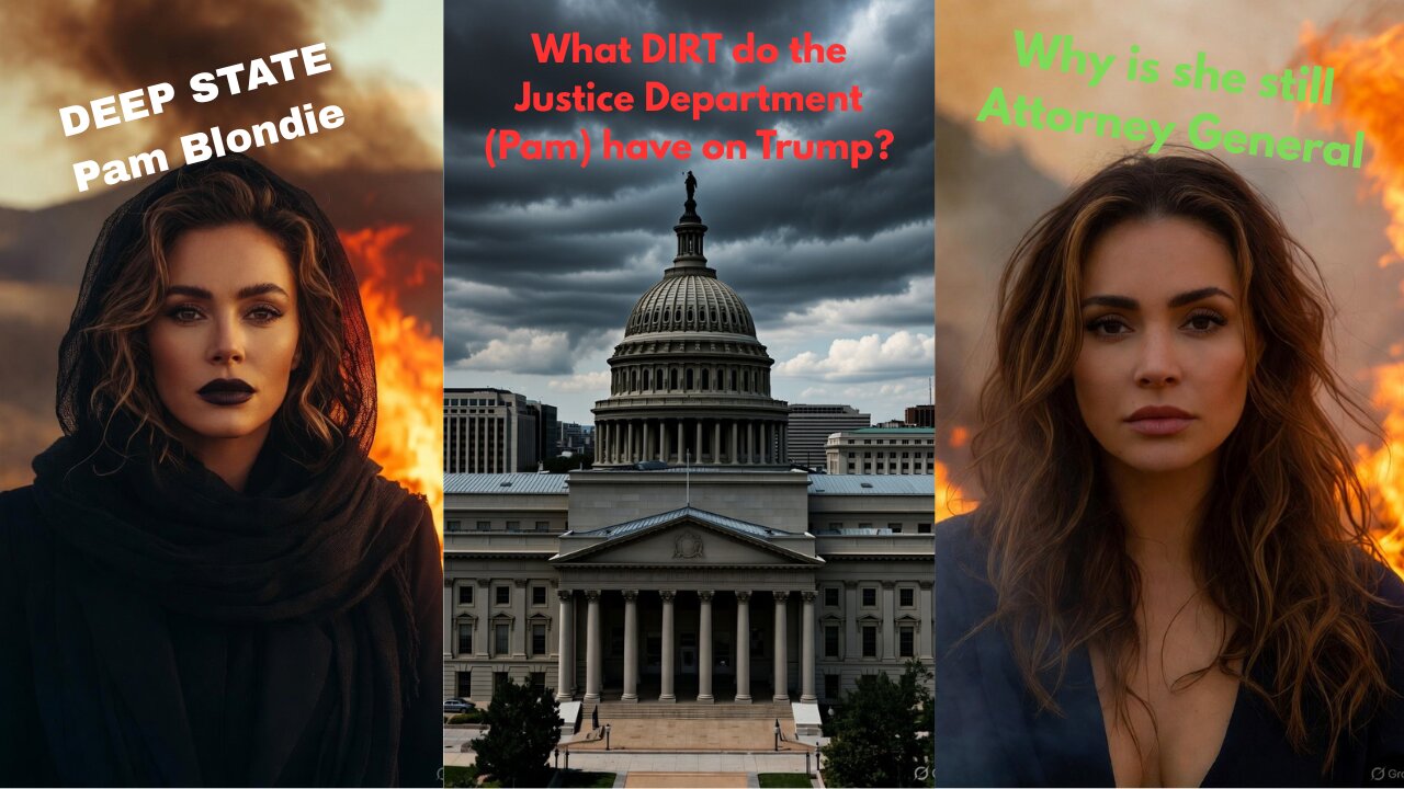 The DEEP STATE plot against Trump! Pam Blondie has DIRT on Trump.