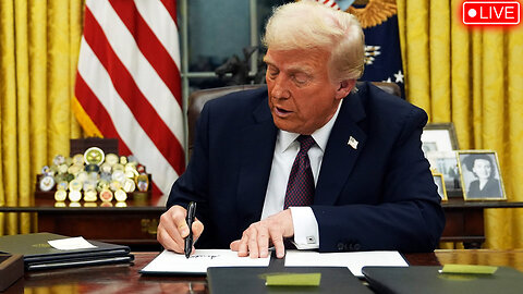 LIVE: Trump Sends National Guard To Chicago? Signing Executive Orders In The Office