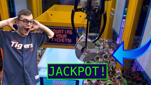 CLAW MACHINE FILLED WITH THOUSANDS OF TICKETS!