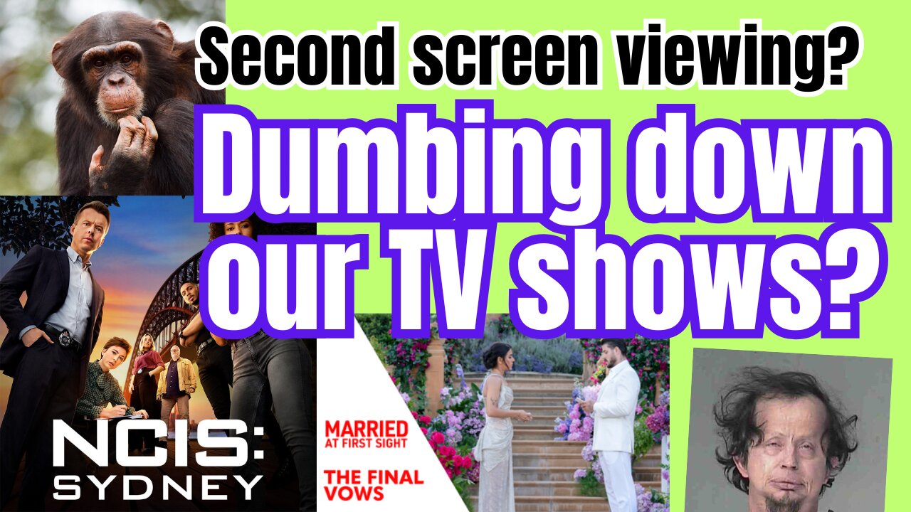 As if tv shows aren't dumb enough already! Now we have 2 screen viewing!
