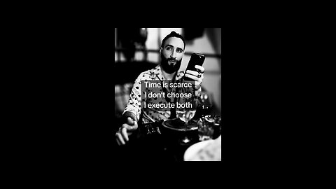 Time is scarce I don’t choose I execute both