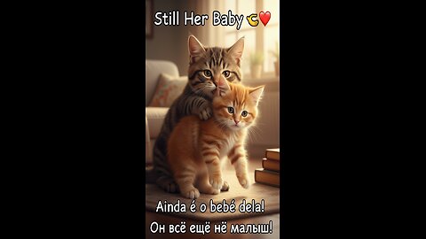 She still thinks he's a kitten... 💕 Check out this love scene!