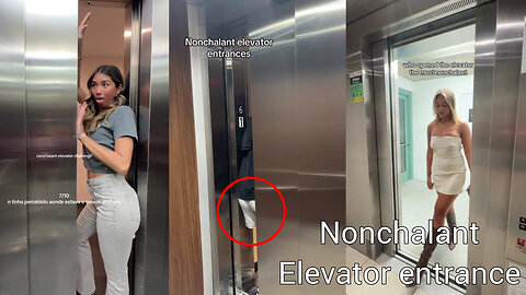 Nonchalant elevator entrance