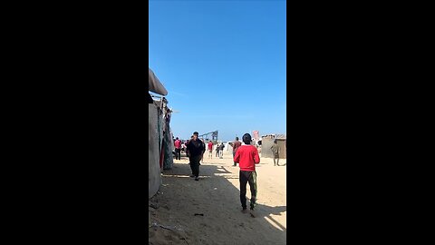 Genocide state bombing tents in Gaza with 2000 lbs bombs