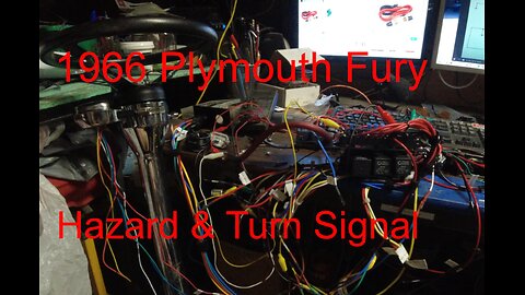 Hazard and Turn Signals with Steering Column on 1966 Plymouth Fury II Project Car #shorts #mopar