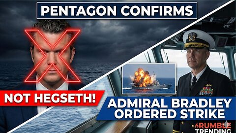 🟢 LIVE NOW: Pentagon CONFIRMS: Admiral Bradley — Not Hegseth