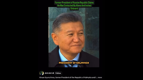 Former President of Russian Republic Claims He Was Contacted By Aliens And Invited Onboard