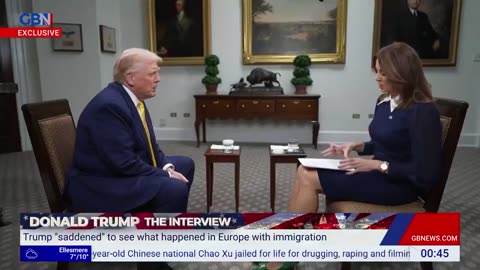 President Trump: “I'm so saddened to see what happened in Europe with the immigration..