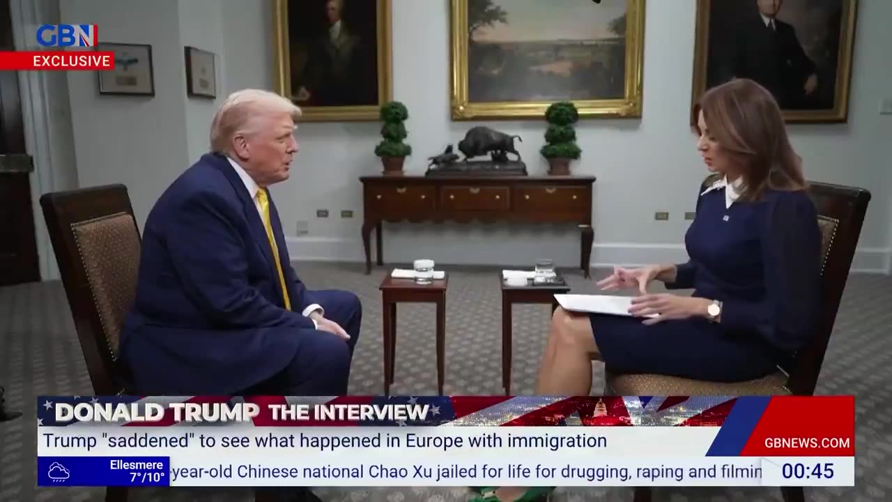 President Trump: “I'm so saddened to see what happened in Europe with the immigration..