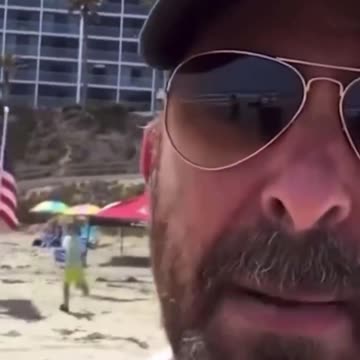 Left winger irate over American flags on the beach on Memorial Day
