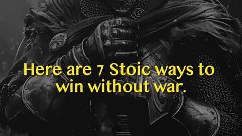 7 Ways to Destroy Your Enemy Without Fighting | Stoic Wisdom