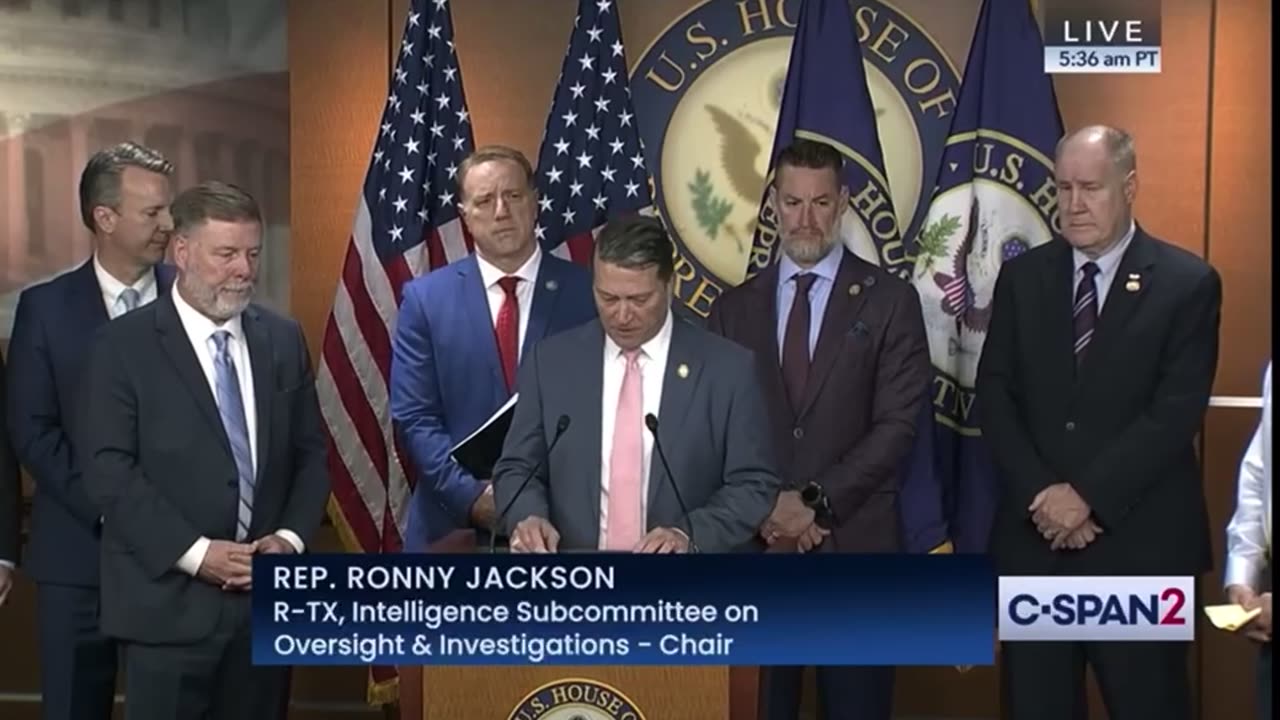 Rep Jackson Joins House Permanent Select Committee on Intelligence's Press Conference