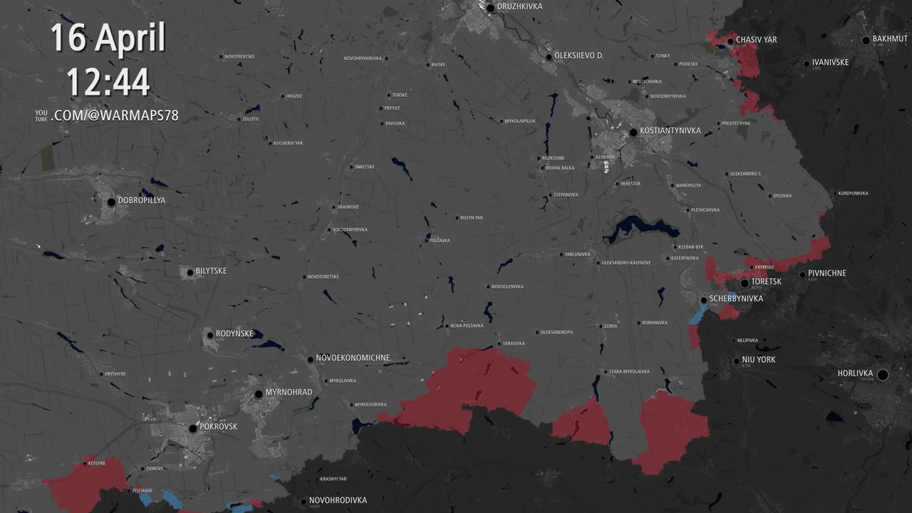 ⚔️🇷🇺 Ukraine Russia War | Visualization of Russian Military Offensive in Donetsk | RCF