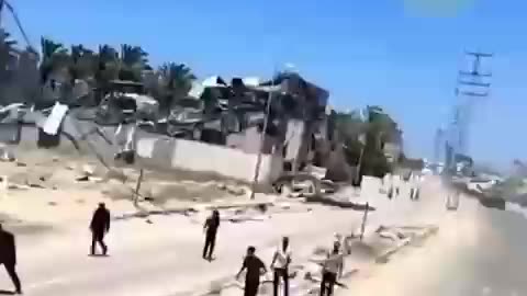 Hamas terrorists filmed themselves looting a convoy of humanitarian aid trucks in Deir al-Balah