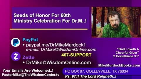 Fri. July 11 - Favor Friday With Mike Murdock..!!!