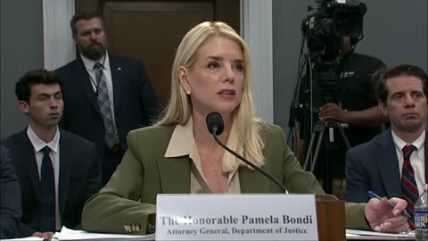 LIVE U.S. Attorney General Pam Bondi being questioned in Congress