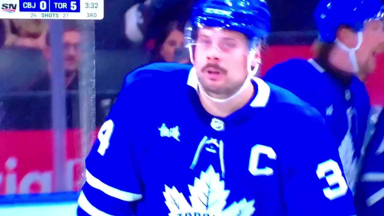 Maple Leafs C #88 Austin Matthews 🥅(30)🏒Wrist-Shot Goal