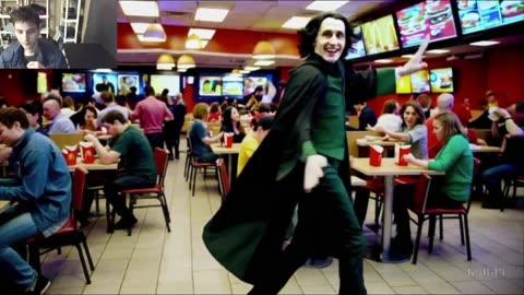 Outtake #3,058 Of Severus Snape From Harry Potter Series Is Dancing At A McDonald's Restaurant Fake