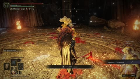 Elden Ring PC | Onyx Lord boss fight in Sealed Tunnel co-op w/2 summoned players on NG #shorts
