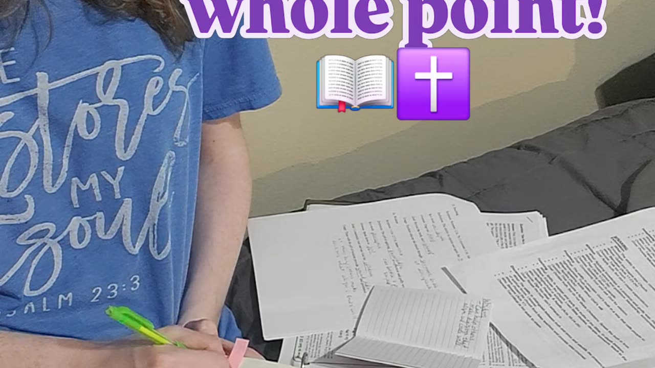 The point of the Christian life 📖