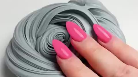 Incredible: Satisfying clear slime and clay ASMR #slime #asmr #slimevideo #satis