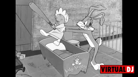 Bugs Bunny - Baby Buggy Bunny (Black & White Version)
