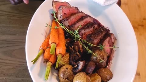 New York Sirloin Steak Juicy & Tender | Pan-Seared + Oven Finish