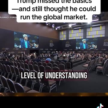 Trump missed basics- and still thought he could run the global market