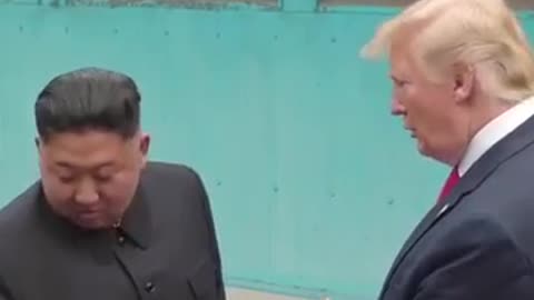 Trump Asks Kim: Can I Step Over the Line?