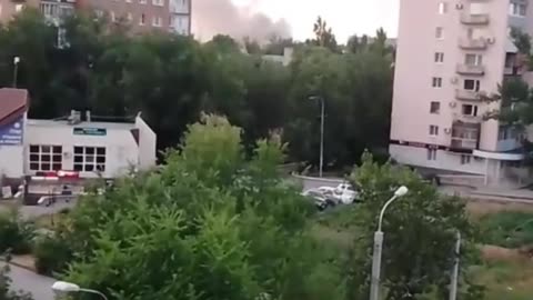 🔥👀 BOOM near the airfield in Volgograd after a drone attack.