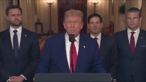 President Trump Addresses The Nation After Strikes On Iranian Nuclear Sites