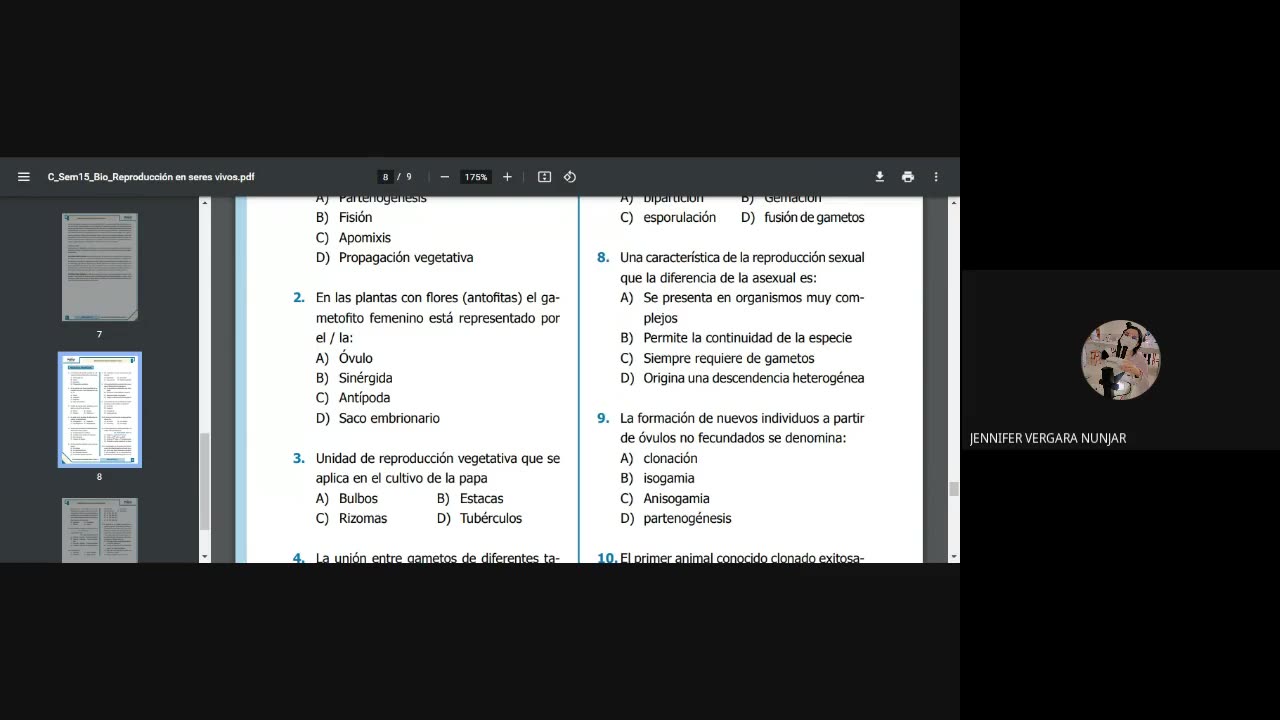 PAMER SEMESTRAL 2023 | Tema D | Biología