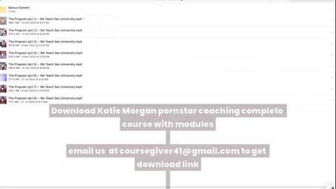 Download Katie Morgan Pornstar Coaching