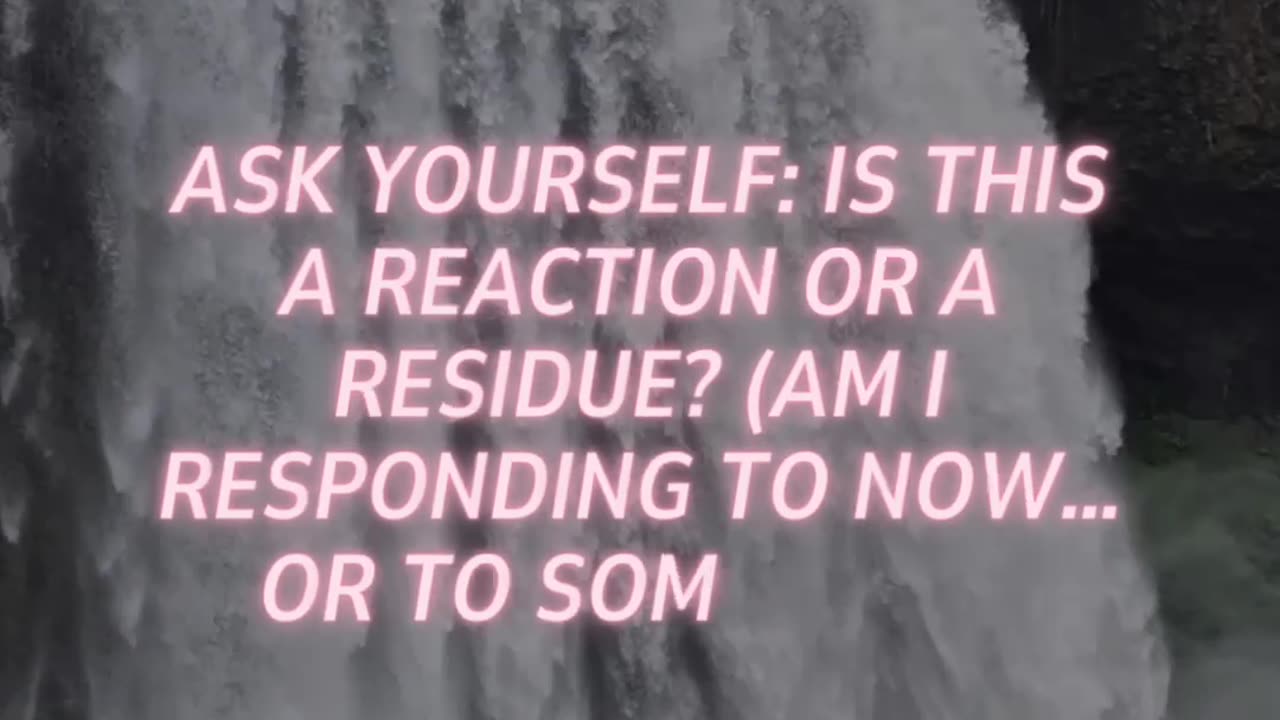 Reaction or Residue?