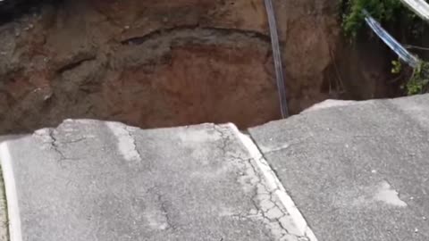 Sinkhole This is Como, Italy