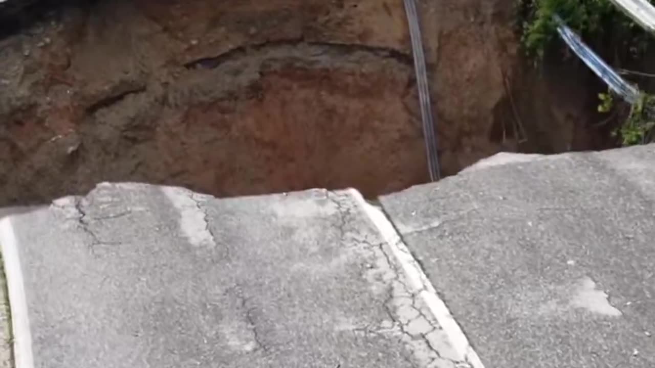 Sinkhole This is Como, Italy
