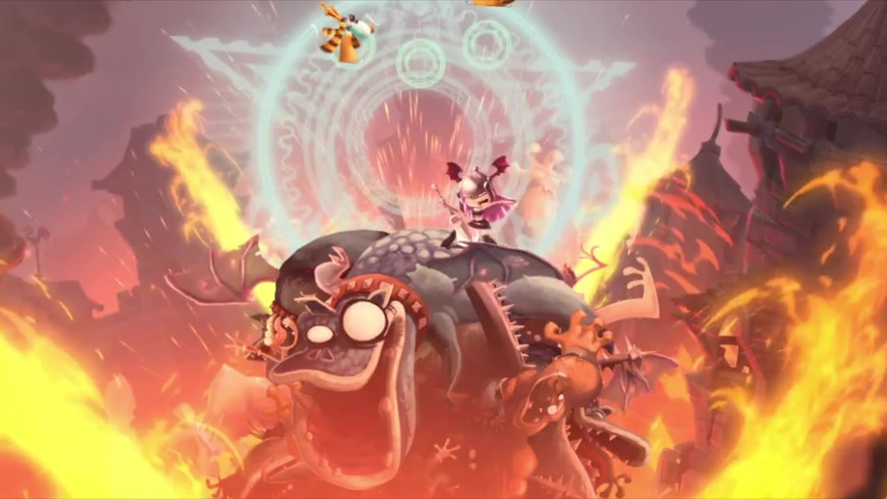 Rayman Legends castle rock 8-bit