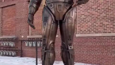 RoboCop statue debut in Detroit, Michigan